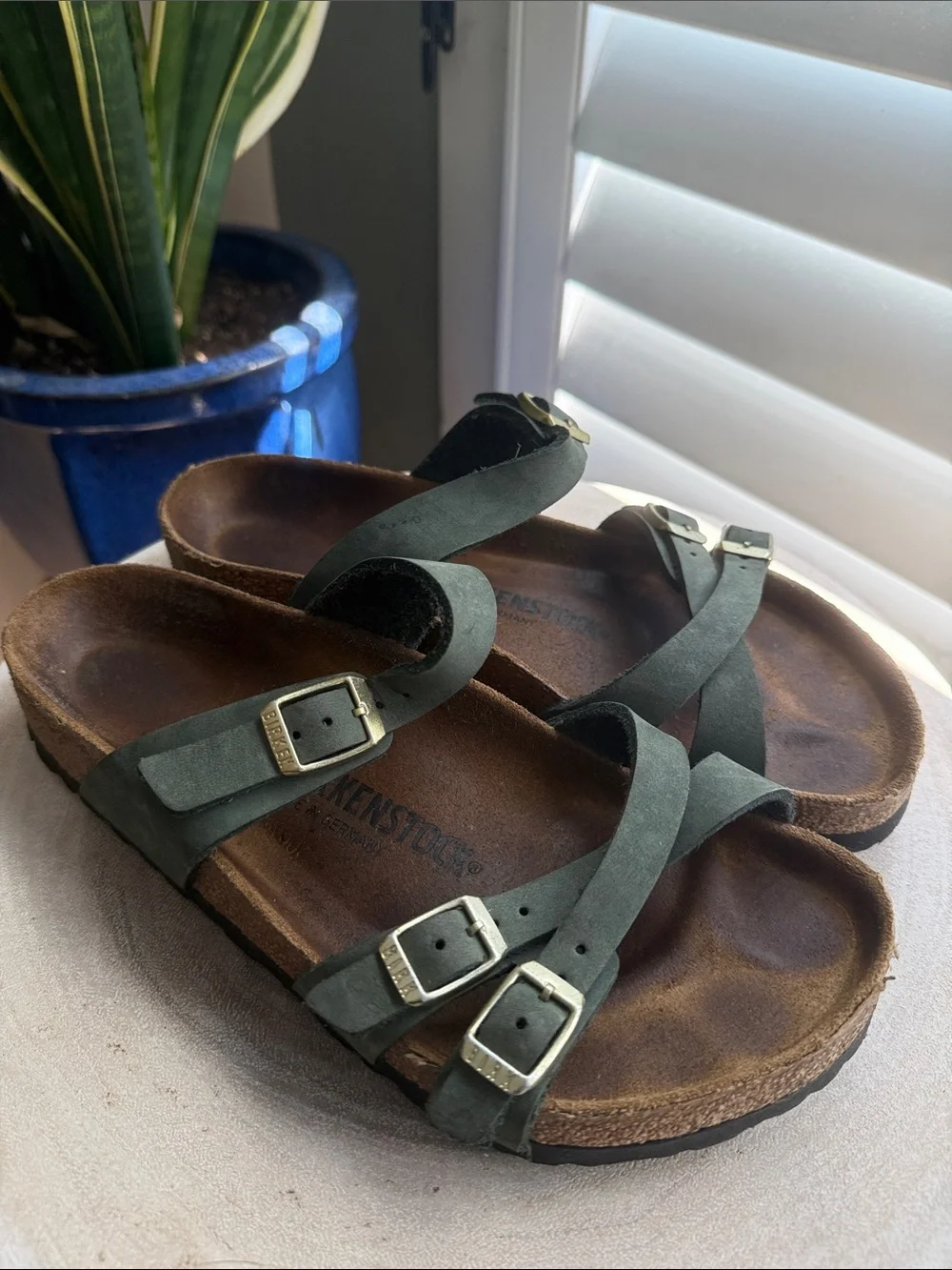 Birkenstock Franca sandal in Thyme - VGUC 💚